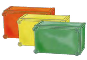 Colored sealed box